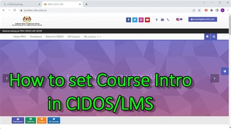 PMTG CIDOS LMS.